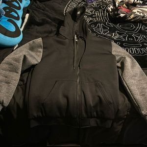 Black And Grey jacket zipup